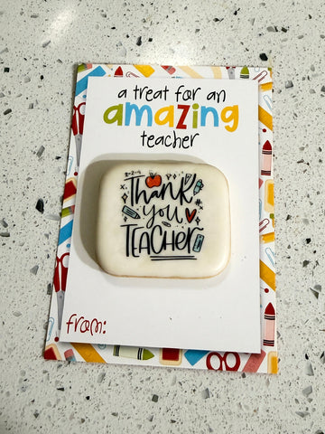 Amazing Teacher Cookie Card