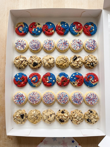 4th of July Mini Cookie Platters